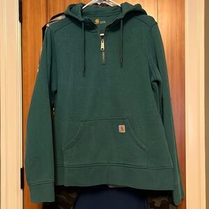 Carhartt Sweatshirt 3/4” zipper with hood size L12-14